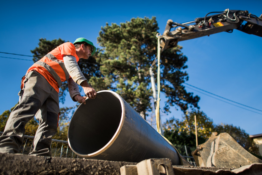 Extension réseau d’assainissement unitaire diamètre 630 PVC sur 200 mètres linéaires